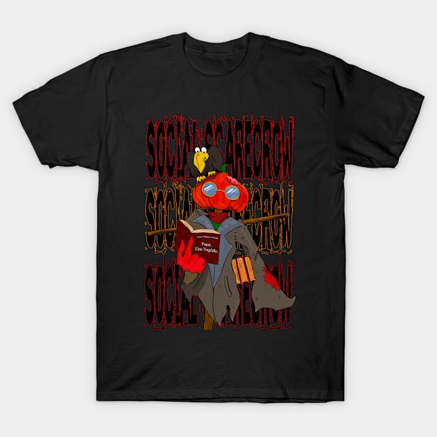 Social Scarecrow T-Shirt by ArtOneHound